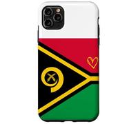 Drapeau du Vanuatu Ni-Vanuatu Cœur Fier Patrimoine fête Nationale Coque pour iPhone 11 Pro Max