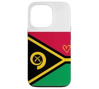 Drapeau du Vanuatu Ni-Vanuatu Cœur Fier Patrimoine fête Nationale Coque pour iPhone 13 Pro