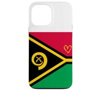 Drapeau du Vanuatu Ni-Vanuatu Cœur Fier Patrimoine fête Nationale Coque pour iPhone 13 Pro Max