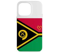 Drapeau du Vanuatu Ni-Vanuatu Cœur Fier Patrimoine fête Nationale Coque pour iPhone 14 Pro Max
