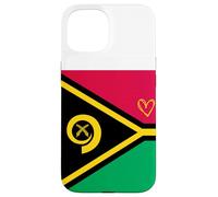 Drapeau du Vanuatu Ni-Vanuatu Cœur Fier Patrimoine fête Nationale Coque pour iPhone 15