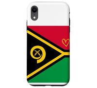 Drapeau du Vanuatu Ni-Vanuatu Cœur Fier Patrimoine fête Nationale Coque pour iPhone XR