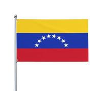 Drapeau du Venezuela avec impression de drapeau décoratif pour extérieur, utilisé pour les cours, jardins, maisons et terrasses