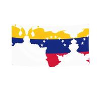 Drapeau du Venezuela - Bannière décorative pour fêtes - Facile à accrocher avec des cordes