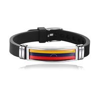 Drapeau du Venezuela Bracelet tressé Bracelet en Silicone chaîne Souvenir, Bracelet Fait Main de Mode pour Cadeau de Jour spécial Homme et Femme