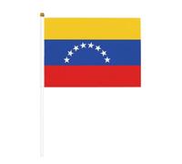 Drapeau du Venezuela Mini drapeaux à main - Idéal pour les événements en plein air, l'esprit d'équipe et les décorations, 14 x 20,8 cm