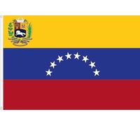 Drapeau du Venezuela. Qualité satin premium. Grande taille 150 x 90 cm.