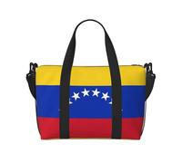 Drapeau du Venezuela Sac de voyage à bandoulière simple Sac à main Sac de sport et de fitness Sac de voyage, Noir , Taille unique