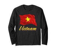 Drapeau du Vietnam Patriotique Asiatique Hommes Femmes Enfants Vietnamiens Manche Longue