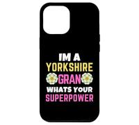 Drapeau du Yorkshire Gran Whats Your Superpower Yorkshire Day Rose Coque pour iPhone 12 Pro Max