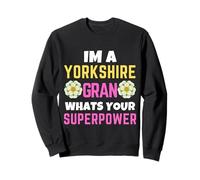 Drapeau du Yorkshire Gran Whats Your Superpower Yorkshire Day Rose Sweatshirt