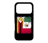 Drapeau du Zimbabwe Mexique | Racines mexicaines zimbabwéennes Coque pour iPhone 17 Pro