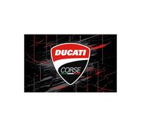 Drapeau Ducati Corse Officiel MotoGP Noir