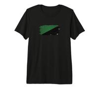 Drapeau Eco-Anarchisme Textless Solarpunk Activiste Grunge T-Shirt Haut de Gamme