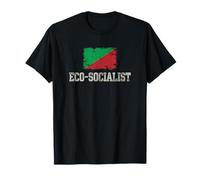 Drapeau éco-socialiste pour Le Climat rétro Grunge T-Shirt