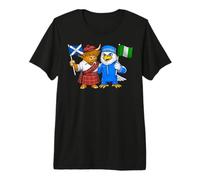 Drapeau Écosse Nigeria Racines écossaises Fier nigérian T-Shirt Haut de Gamme