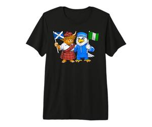 Drapeau Écosse Nigeria Racines écossaises Fier nigérian T-Shirt Haut de Gamme