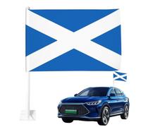Drapeau Écosse Pour Voiture | Bannière Écossaise Automobile 30 X 45 Cm - Drapeau Célébration Événement National - Road Trips en Plein Air, Événements Nationaux, Matchs De Football Et