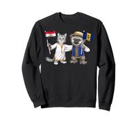 Drapeau Égypte Barbade Racines Égyptiennes Barbadien Sweatshirt