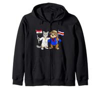 Drapeau Égypte Costa Rica Racines Égyptiennes Héritage Sweat à Capuche