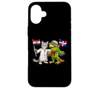 Drapeau Égypte République Dominicaine Racines Égyptiennes Coque pour iPhone 16 Plus