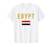 Drapeau Egypte T-Shirt Graphique avec Valeur, Homme, Blanc, M