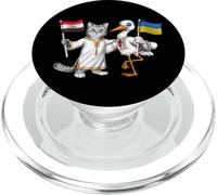 Drapeau Égypte Ukraine Racines Égyptiennes Héritage PopSockets PopGrip pour MagSafe