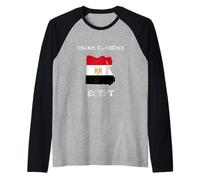 Drapeau égyptien Vieilli de la fierté de Charm el-Cheikh Manche Raglan