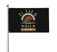 Drapeau El Papá Mas Chingn Del Mundo 3x5 pieds avec deux œillets en laiton, double couture, couleurs vives, anti-décoloration