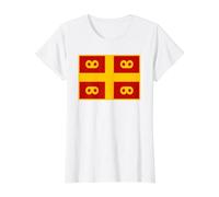 Drapeau Empire Byzantine T-Shirt Graphique avec Valeur, Femme, Blanc, L