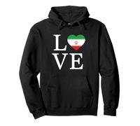 Drapeau en Forme de cœur avec Inscription Love Iran Pride Persian Pride Sweat à Capuche