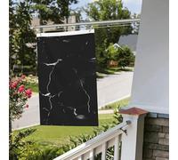 Drapeau en marbre noir 61 x 91 cm pour extérieur et intérieur - Pour le printemps, l'été, l'automne, l'hiver - Drapeaux de jardin avec œillets verticaux double face pour décorations de cour