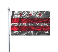 Drapeau En Soie Du District De Colombie Colorée Bannière Drôle Garden Flag Décoration Pour Balcon Extérieure Porche 90X150Cm