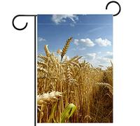 Drapeau Épis De Blé Des Champs D'Automne Drapeau De Bienvenue Imprimé Décoration Bannière, Pour D'Intérieur, Balcon, Les Défilés, 30x45cm