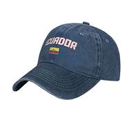 Drapeau Equateur Cool Équatorien Femme Homme Strapback Cap Respirant Casquette De Baseball Vintage Casquette-Hip Hop pour Golf Camping Hip Pop
