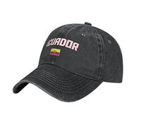 Drapeau Equateur Cool Équatorien Homme Femme Chapeaux Pare-Soleil Mode Strapback Cap Séchage Rapide Casquette-Hip Hop pour Trucker Sport Golf