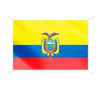 Drapeau Équateur officiel - Drapeaux du Monde pour intérieur et extérieur, drapeaux décoratifs et collection, drapeau francais inclus - Taille 144x93 cm