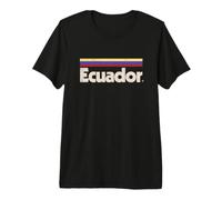 Drapeau équatorien rétro Rouge équatorien T-Shirt Haut de Gamme