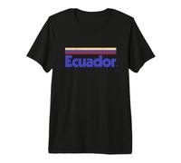 Drapeau équatorien rétro Rouge équatorien T-Shirt Haut de Gamme