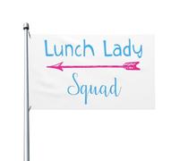 Drapeau Équipe Des Cantinières Uv Fade Résistant Drapeau Décoratif De Jardin Amusant Bannière Décorative Pour Pelouse D'Intérieur Extérieure 3X5 Ft