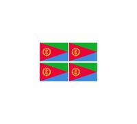 Drapeau Érythrée (4 Stickers 9.5x6.3cm) - Sticker/Autocollant