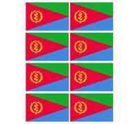 Drapeau Érythrée (8 Stickers 9.5x6.3cm) - Sticker/Autocollant