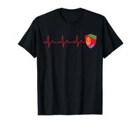 Drapeau érythrée Heartbeat ECG Patriotic National T-Shirt