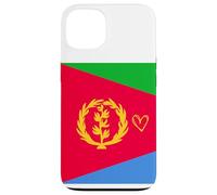 Drapeau érythréen en Forme de cœur Fier, fête Nationale du Patrimoine Coque pour iPhone 13