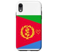 Drapeau érythréen en Forme de cœur Fier, fête Nationale du Patrimoine Coque pour iPhone XR