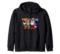 Drapeau Espagne Cuba Racines Espagnoles-Cubaines Héritage Sweat à Capuche