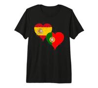 Drapeau Espagne Portugal pour Fier Espagnol Portugais T-Shirt Haut de Gamme