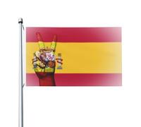 Drapeau Espagne Signe De Paix Espagnol Œillets En Laiton Dans Bannière Couleur Vive Drapeaux Pour Intérieur L'Extérieur Home 3X5Ft