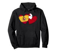 Drapeau Espagne Tonga Cœur Amitié Tonga Espagne Sweat à Capuche