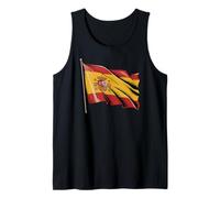 Drapeau Espagnol à agiter la fierté espagnole pour la fête Nationale espagnole Débardeur